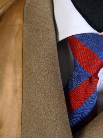 1950s 1960s Heavyweight Crombie British Warm Overcoat 44R