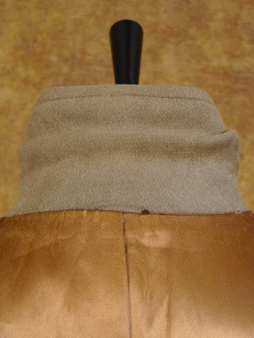 1950s 1960s Heavyweight Crombie British Warm Overcoat 44R