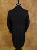 1950s Forsyth Edinburgh Black Barathea Wool Evening Tailcoat 36L