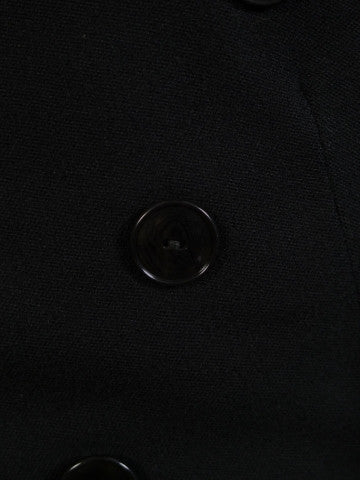 1950s Forsyth Edinburgh Black Barathea Wool Evening Tailcoat 36L