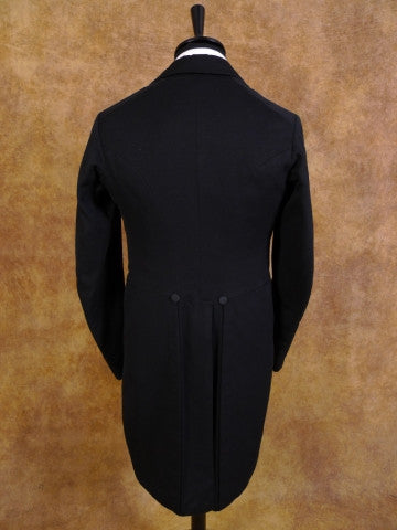 1910s 1920s Very Vintage Black Wool Evening Tailcoat 35L 49.16