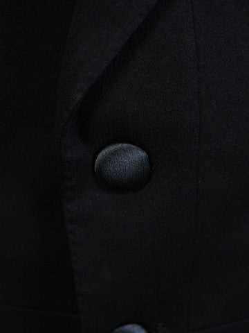 1910s 1920s Very Vintage Black Wool Evening Tailcoat 35L 49.16