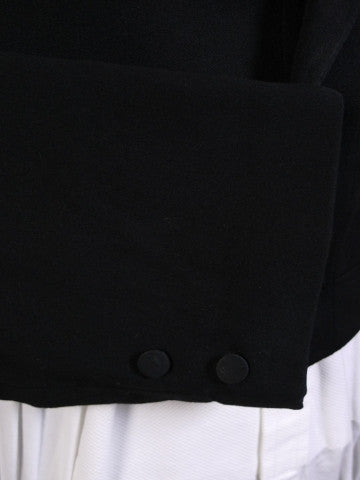 1910s 1920s Very Vintage Black Wool Evening Tailcoat 35L 49.16