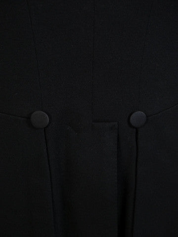 1910s 1920s Very Vintage Black Wool Evening Tailcoat 35L 49.16