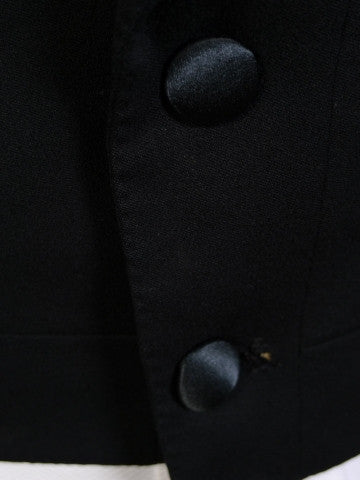 1910s 1920s Very Vintage Black Wool Evening Tailcoat 35L 49.16