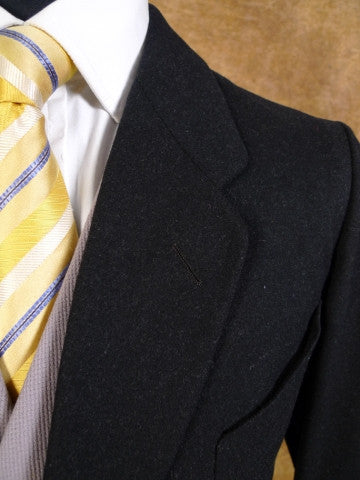 1930s 1940 Charcoal Grey Wool Morning Coat 36R