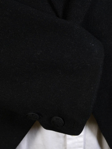 1930s 1940 Charcoal Grey Wool Morning Coat 36R