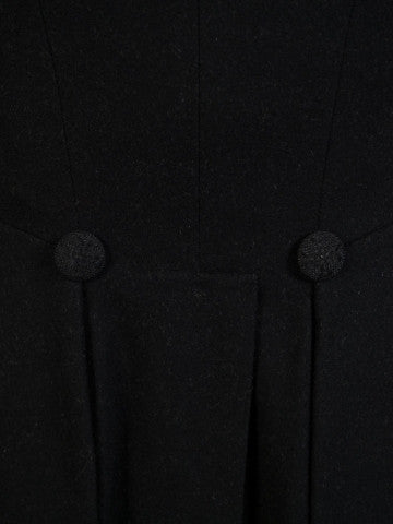 1930s 1940 Charcoal Grey Wool Morning Coat 36R