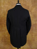 1930s 1940s Vintage Black Wool Morning Coat 38R