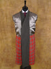 1940s Vintage Heavyweight Grey Wool Full-Length D/B Overcoat w/ Original Belt 40R