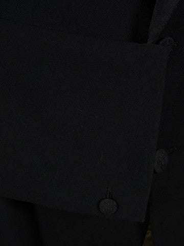 1910s 1920s Very Vintage Black Doeskin Finish Dinner Jacket 36R