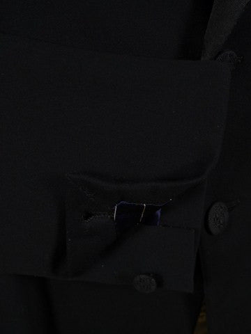 1910s 1920s Very Vintage Black Doeskin Finish Dinner Jacket 36R
