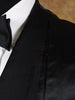 1910s 1920s Very Vintage Black Doeskin Finish Dinner Jacket 36R