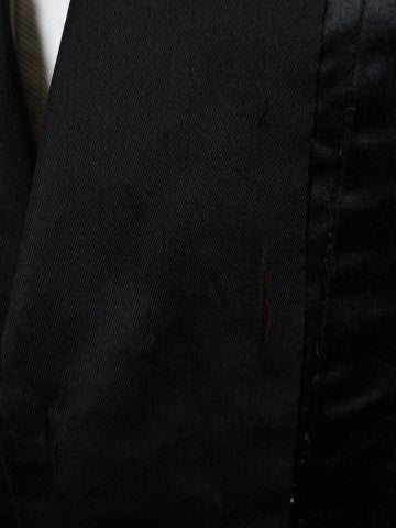 1910s 1920s Very Vintage Black Doeskin Finish Dinner Jacket 36R