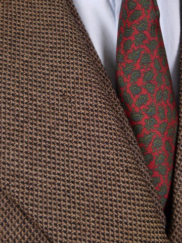 1951 Anderson & Sheppard Savile Row Bespoke Brown 3-Piece Suit 40S