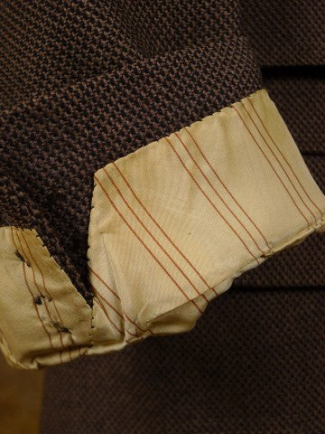 1951 Anderson & Sheppard Savile Row Bespoke Brown 3-Piece Suit 40S