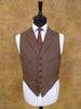 1951 Anderson & Sheppard Savile Row Bespoke Brown 3-Piece Suit 40S