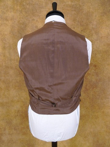 1951 Anderson & Sheppard Savile Row Bespoke Brown 3-Piece Suit 40S