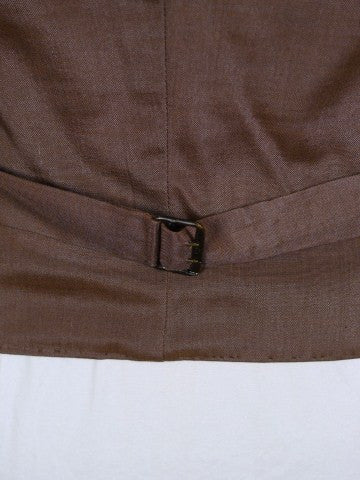 1951 Anderson & Sheppard Savile Row Bespoke Brown 3-Piece Suit 40S