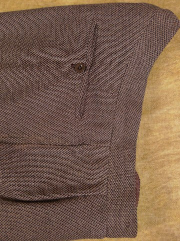 1951 Anderson & Sheppard Savile Row Bespoke Brown 3-Piece Suit 40S