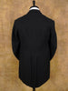 1930s 1940s Vintage Black Worsted Wool Morning Coat 40S