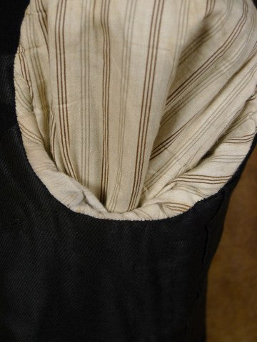 1930s 1940s Vintage Black Worsted Wool Morning Coat 40S