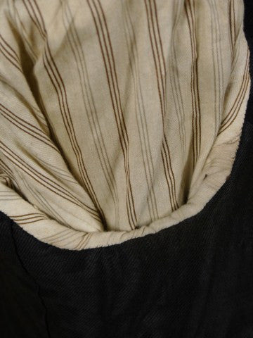 1930s 1940s Vintage Black Worsted Wool Morning Coat 40S