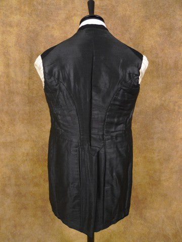 1930s 1940s Vintage Black Worsted Wool Morning Coat 40S