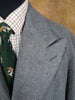 1940s CC41 Heavyweight Lovat Blue Laird Tweed Raglan Overcoat 44L