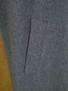 1940s CC41 Heavyweight Lovat Blue Laird Tweed Raglan Overcoat 44L