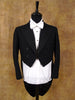 1930 Vintage Savile Row Bespoke Black Wool Evening Tailcoat 40S