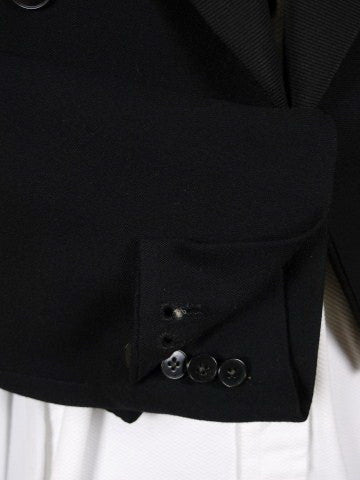 1930 Vintage Savile Row Bespoke Black Wool Evening Tailcoat 40S