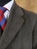1950s 1960s Vintage Grey Glen-Check Wool Overcoat 40S