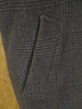 1950s 1960s Vintage Grey Glen-Check Wool Overcoat 40S