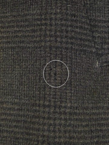 1950s 1960s Vintage Grey Glen-Check Wool Overcoat 40S