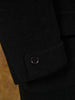 1950s 1960s Heavyweight Charcoal Grey Textured Wool Overcoat 40-42