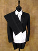 1951 Savile Row Bespoke Black Barathea Wool Evening Tailcoat Suit 36R