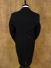 1950s 1960s Vintage Black Doeskin Wool Evening Tailcoat 36