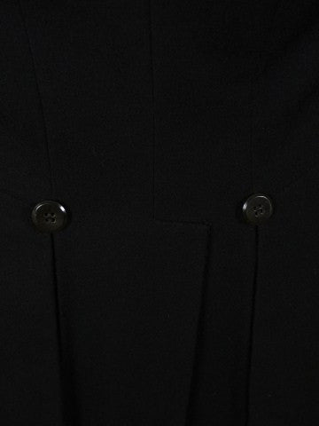 1950s 1960s Vintage Black Doeskin Wool Evening Tailcoat 36