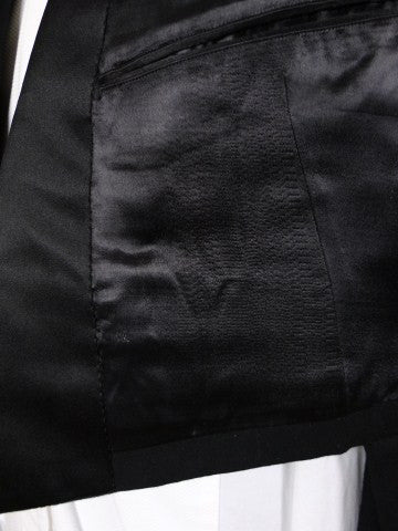 1950s 1960s Vintage Black Doeskin Wool Evening Tailcoat 36