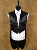 1950s 1960s Vintage Black Doeskin Wool Evening Tailcoat 36