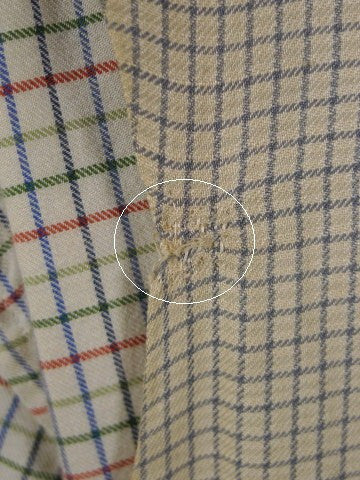 1930s 1940s Vintage Cream / Grey & Black Tattersall Check Country Waistcoat 42