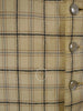 1930s 1940s Vintage Cream / Grey & Black Tattersall Check Country Waistcoat 42
