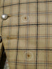 1930s 1940s Vintage Cream / Grey & Black Tattersall Check Country Waistcoat 42