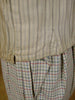 1930s 1940s Vintage Cream / Grey & Black Tattersall Check Country Waistcoat 42