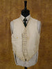 1930s 1940s Vintage Cream / Grey & Black Tattersall Check Country Waistcoat 42