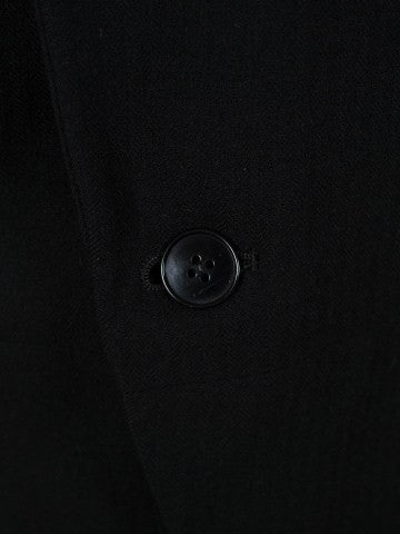 1950s Vintage Tailored Black Herringbone Wool Morning Coat 41