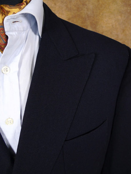 1950s 1960s Vintage Navy Blue Wool D/B Blazer 44S
