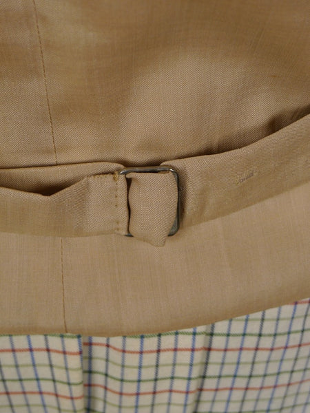1948 Savile Row Bespoke Green /  Blue & Red Tattersall Check Country Waistcoat 42-43