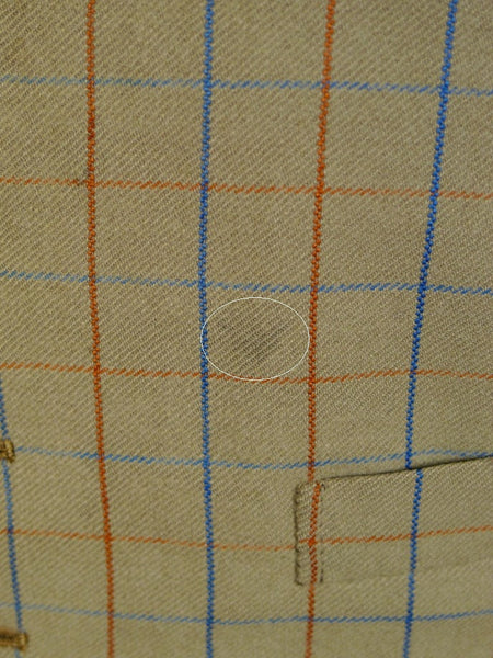 1948 Savile Row Bespoke Green /  Blue & Red Tattersall Check Country Waistcoat 42-43